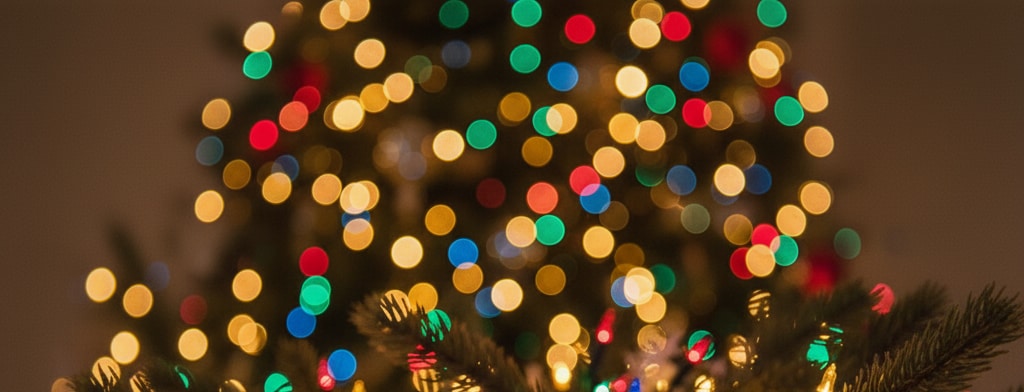 bokeh christmas lights San Antonio
